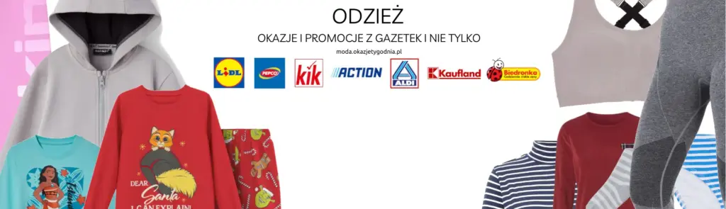 odzież i bielizna - promocje, wyprzedaże, okazje